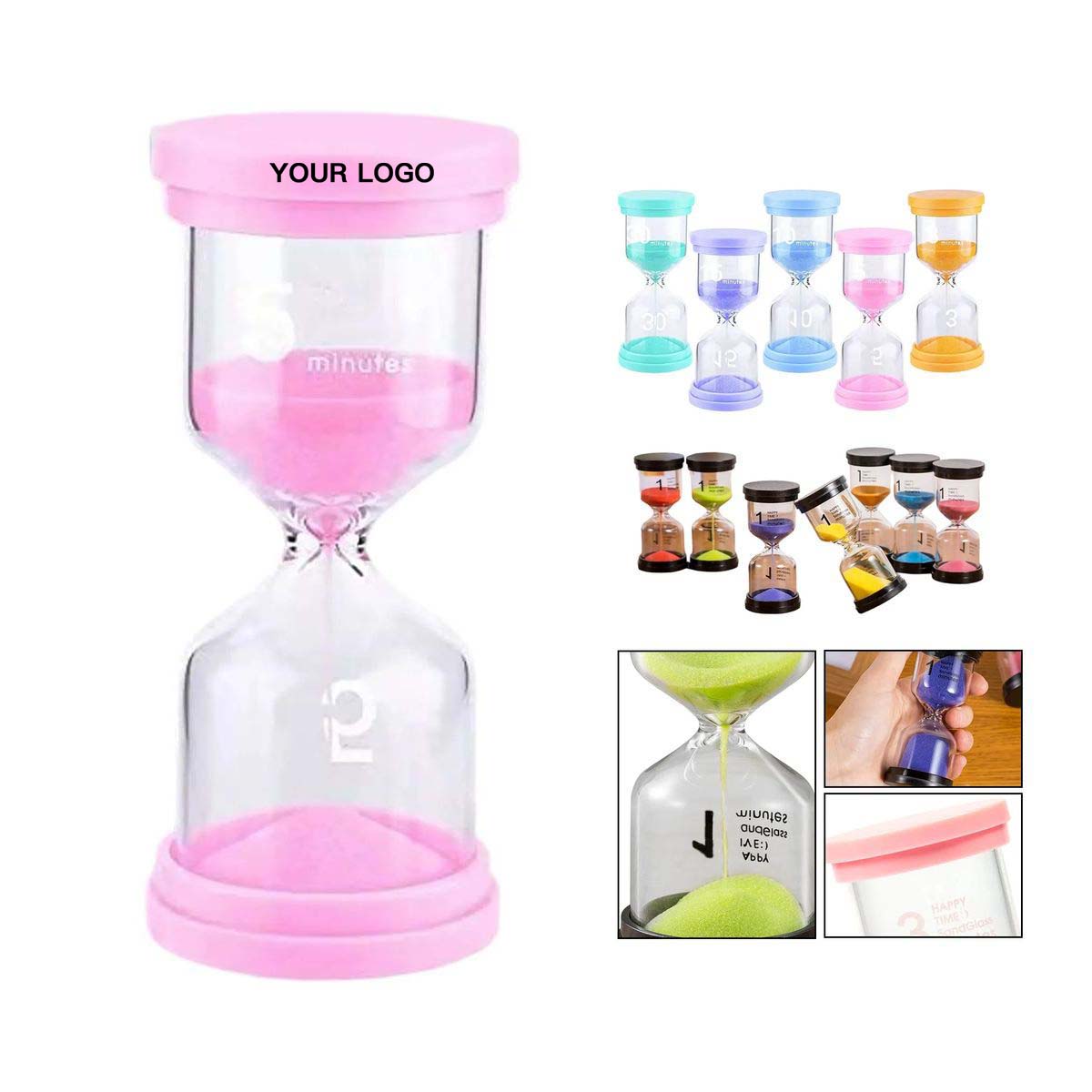 Glass and Plastic Hourglass Timer for Everyday Use 8