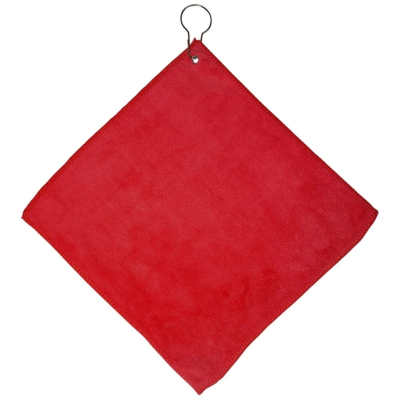 Microfiber Golf Towel with Grommet & Hook 2