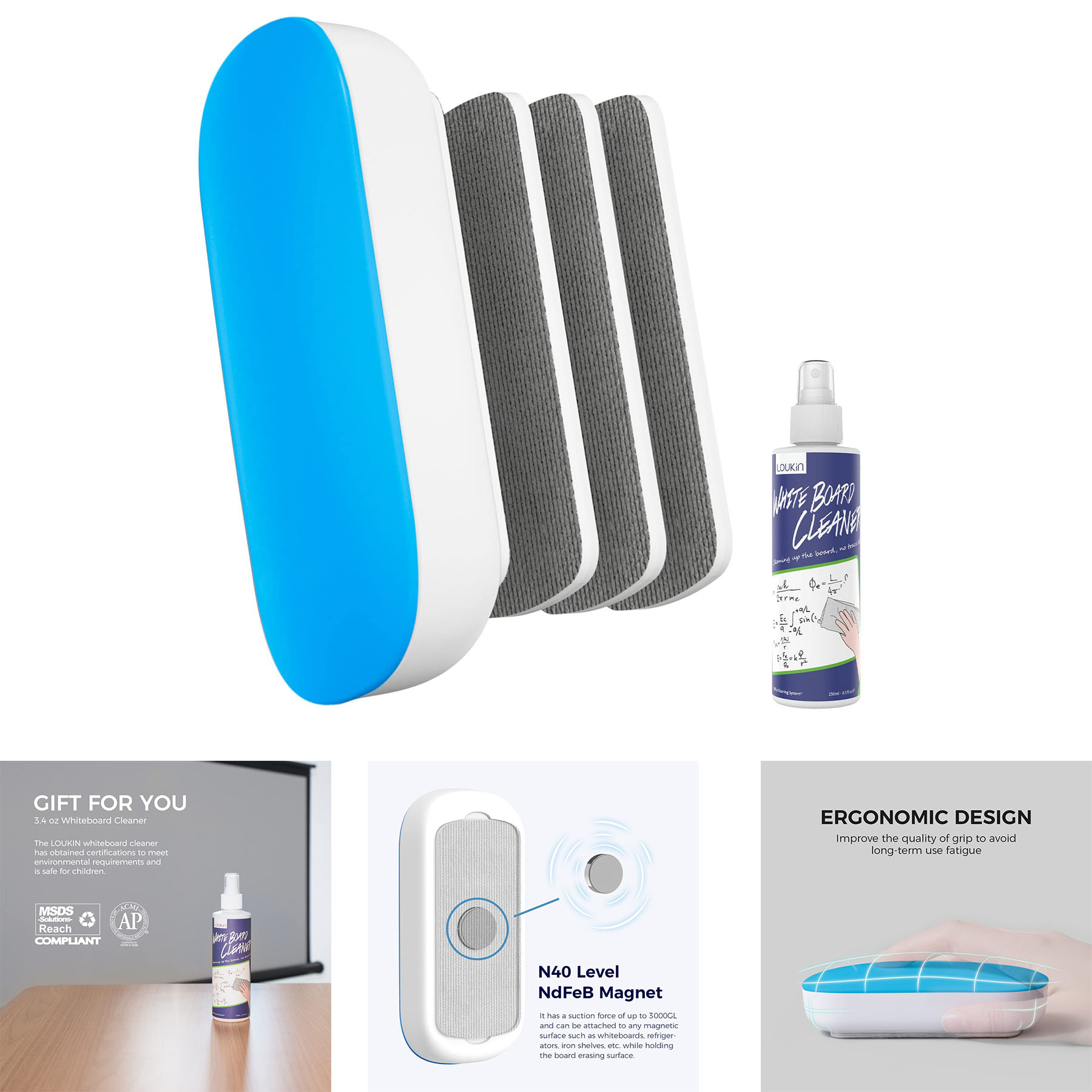 Replaceable Dry Erase Eraser 2