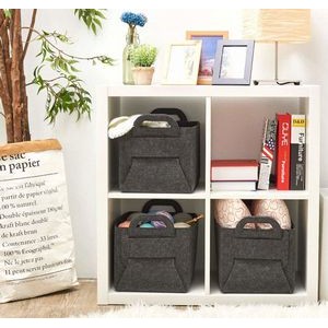 Folding Basket Organizer with Carry Handles 2