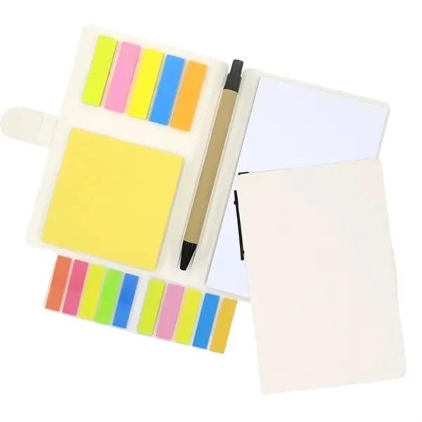 Kraft Paper Notebook with Pen and Colored Label Set 2