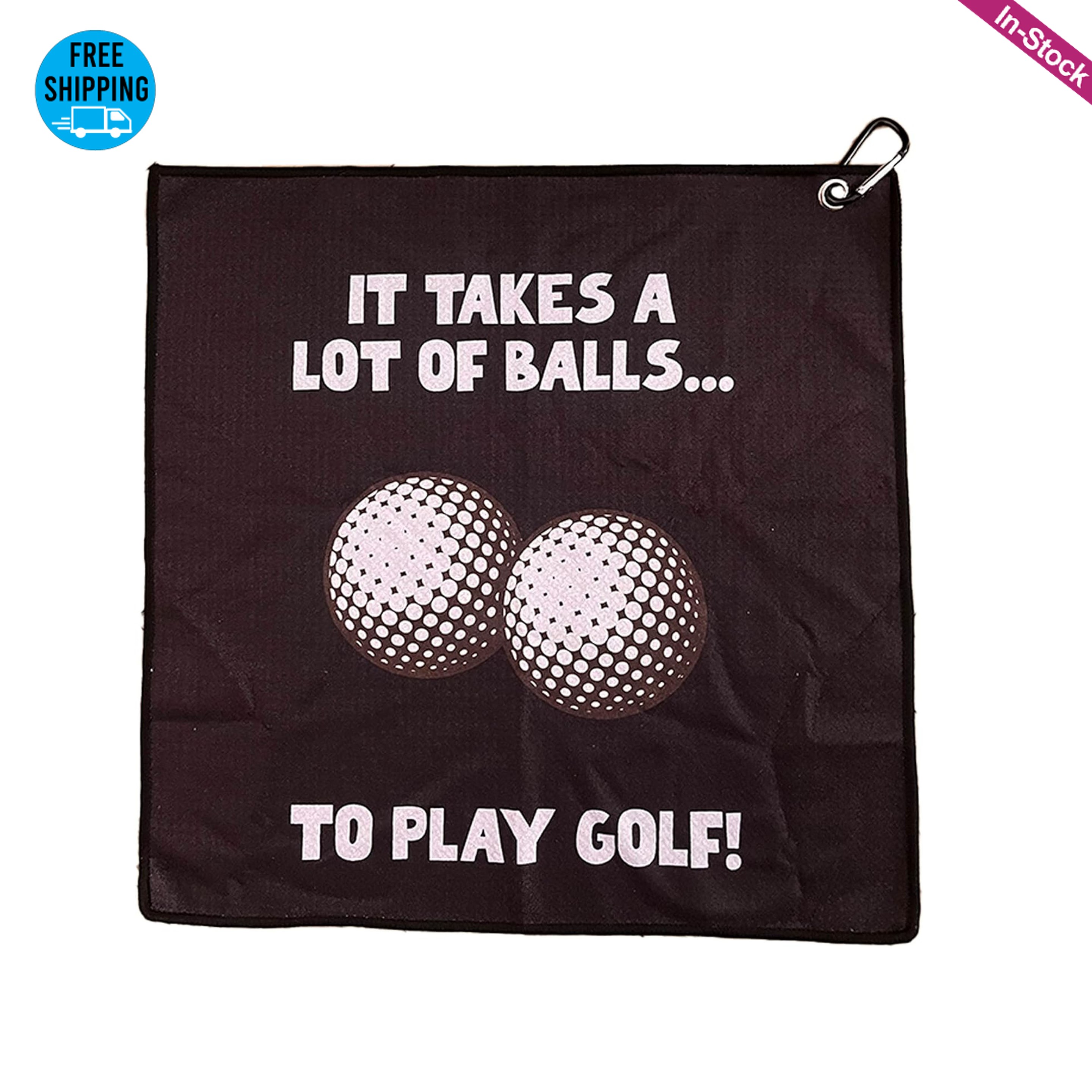 11.8" x 11.8" Sublimation 400gsm Microfiber Waffle Golf Towel (Carabiner Clip included) 2