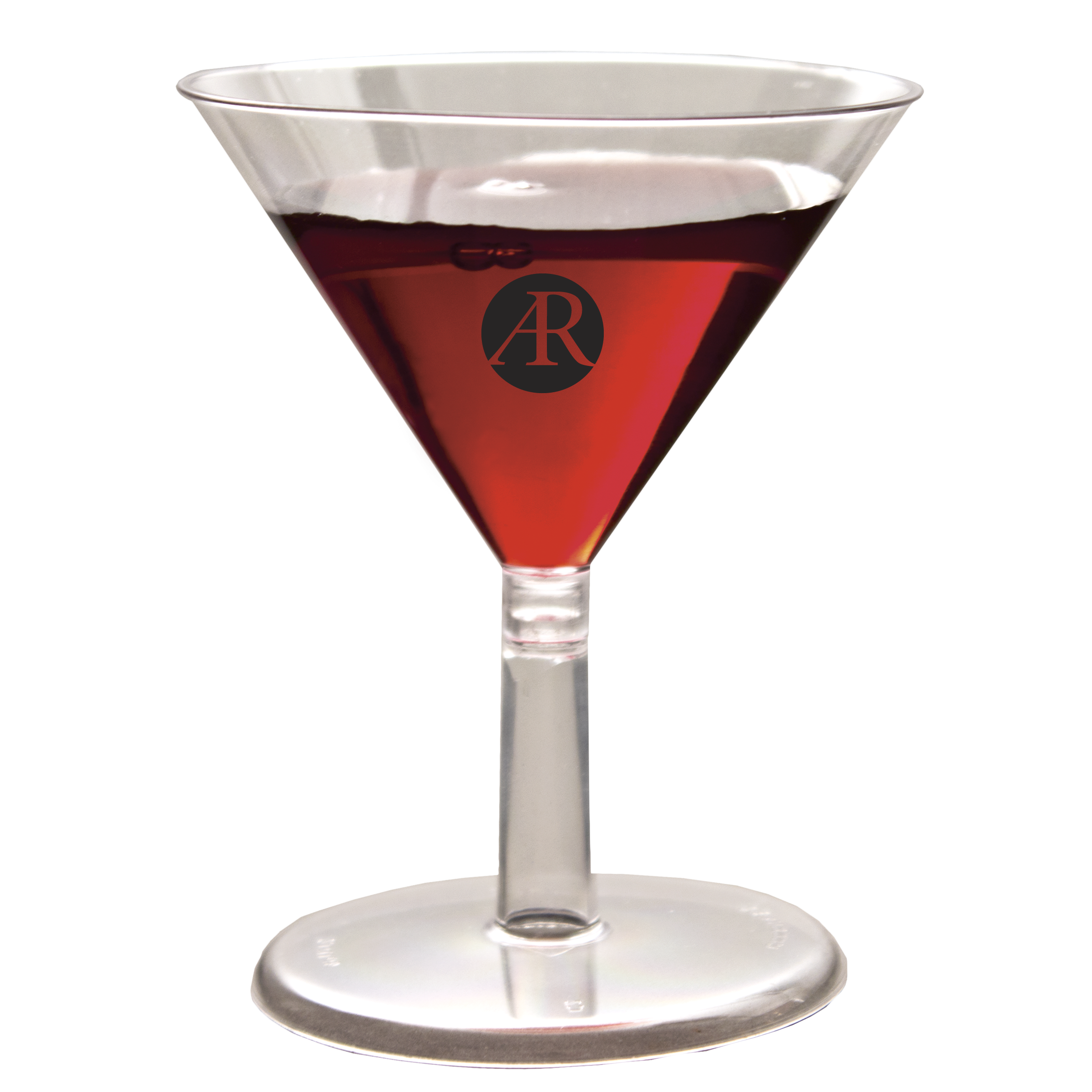 2oz Clear Plastic Mini Martini Sampler-2-Piece