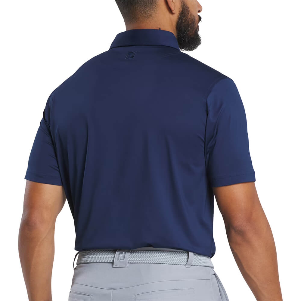 Footjoy Men Solid Lisle Set on Placket 9