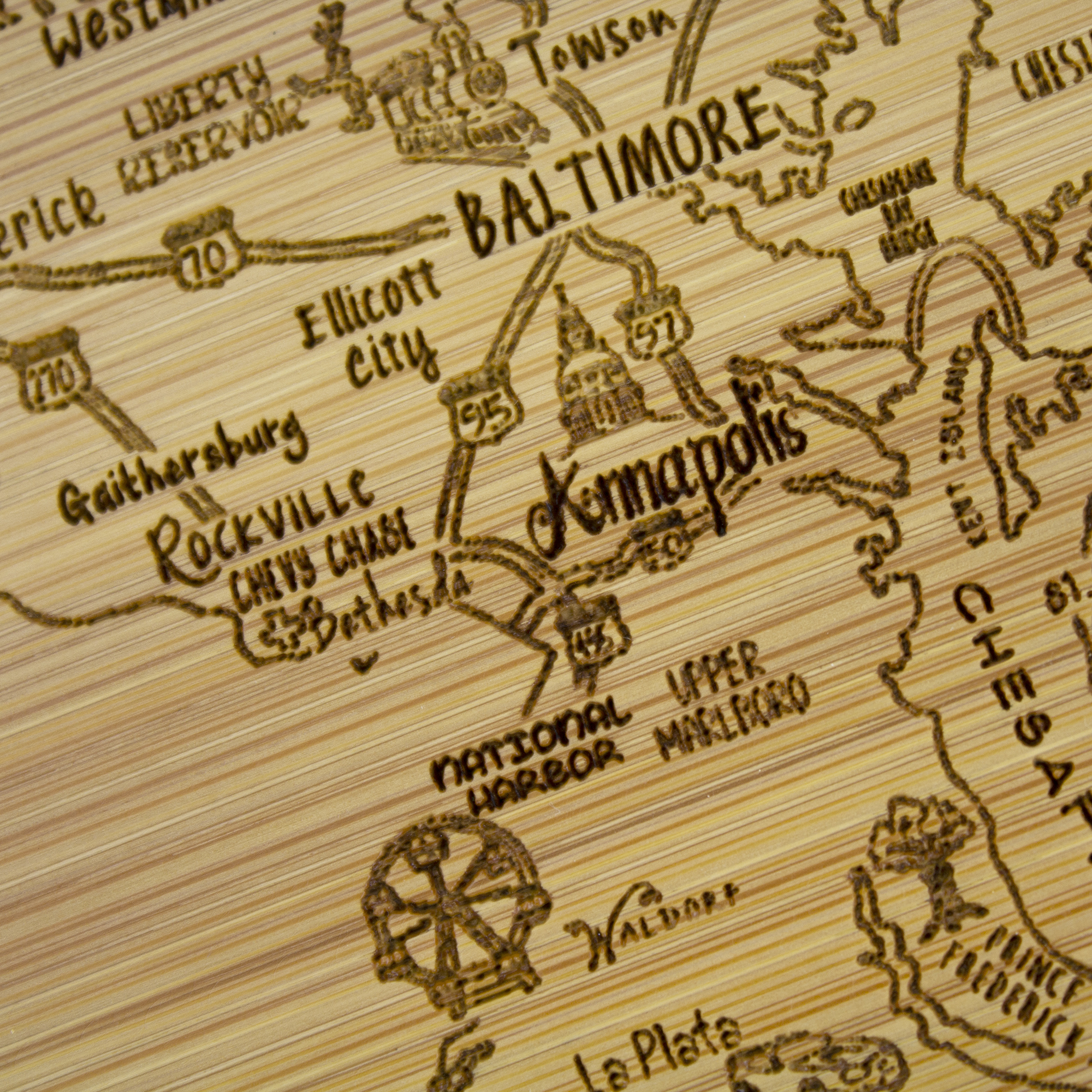 A Slice of Life Maryland Serving & Cutting Board 3