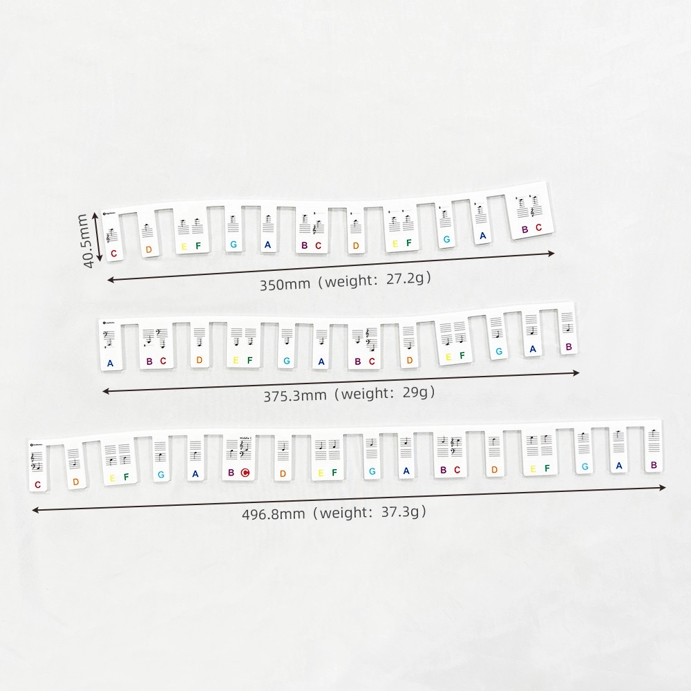 Piano Key Stickers For Beginners Kids 61/88 Full-Size 1