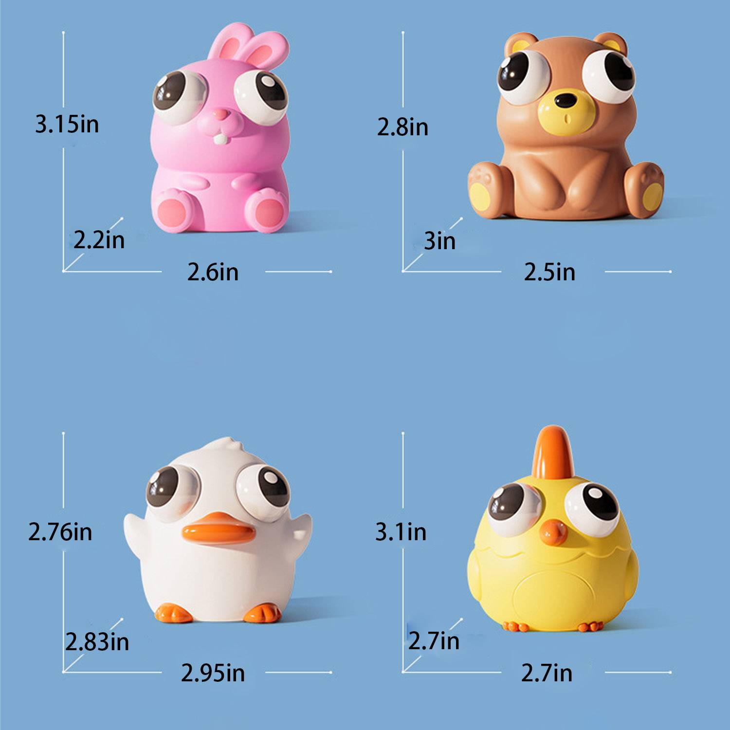 Animal Pop Out Eye Popping Stress Relief Toy 5