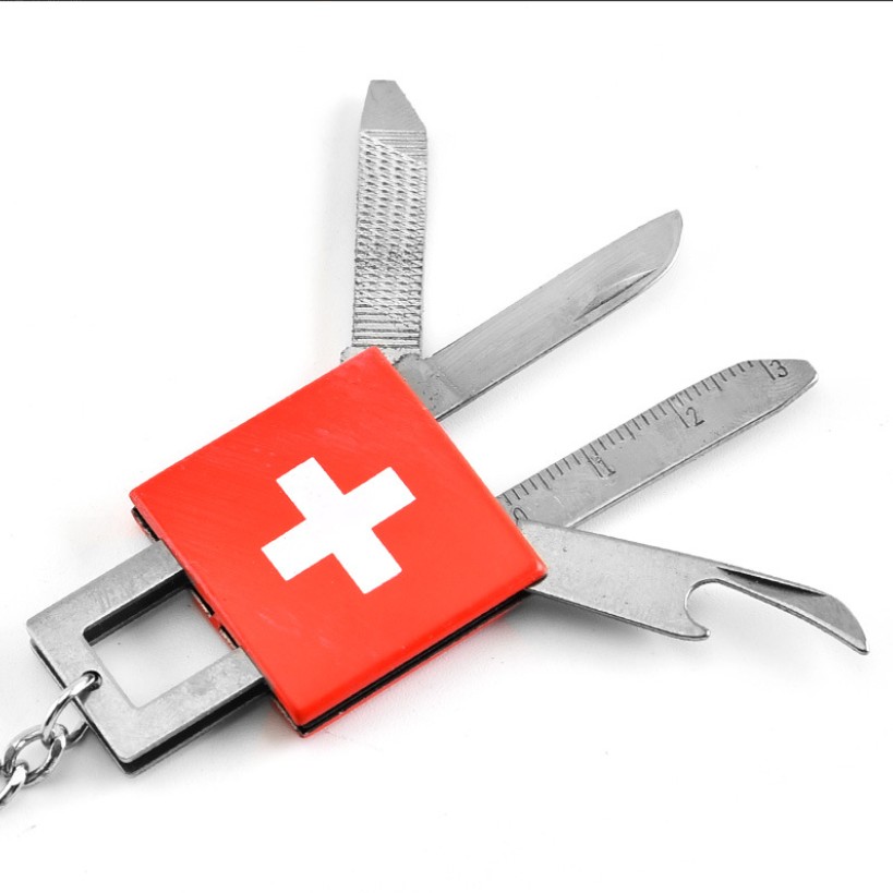 Stainless Steel Key Chain Pocket Multi-Tool 8