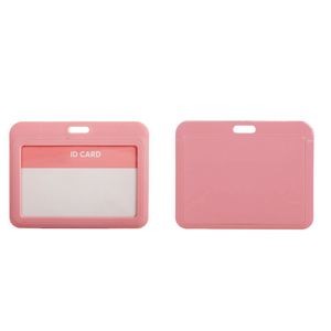 Slide Open Plastic Portrait Lanyard Card Holder 16