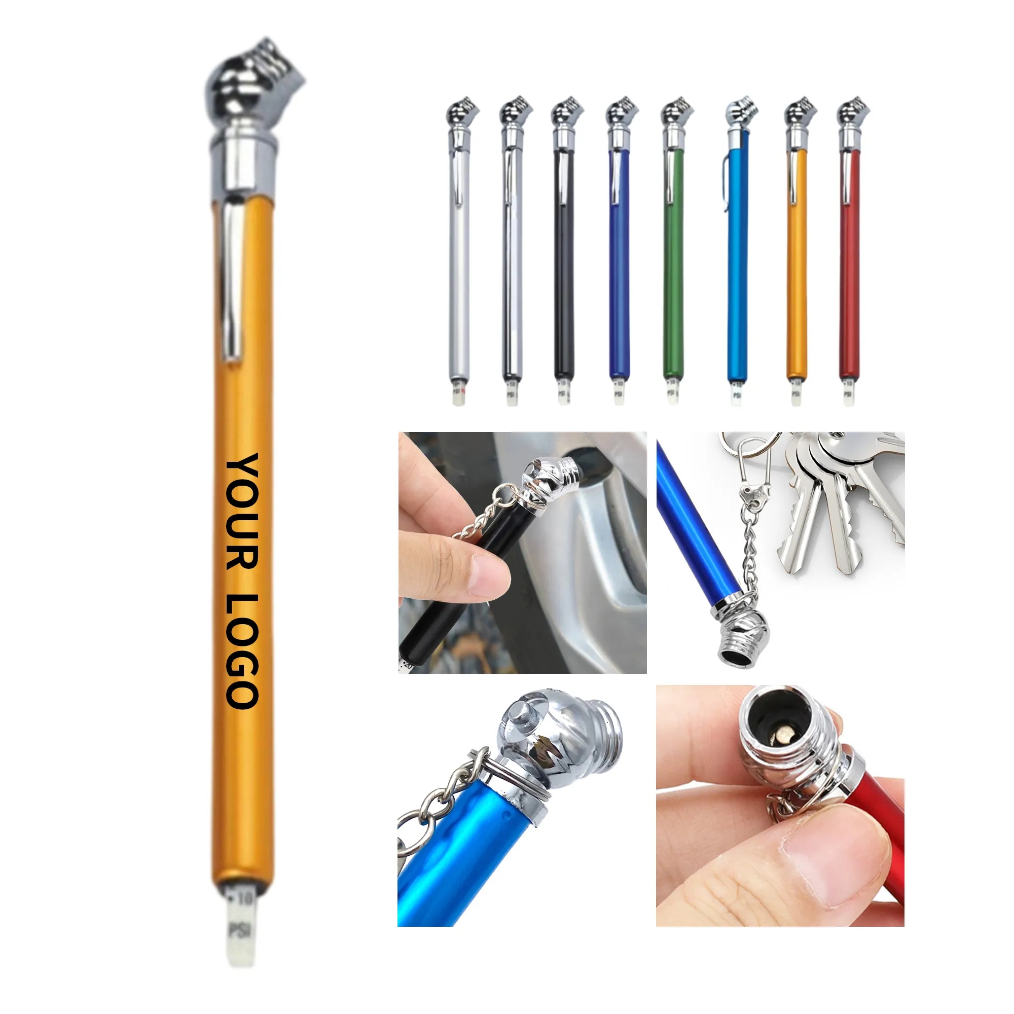 Aluminium ABS Tire Pressure Gauge 5