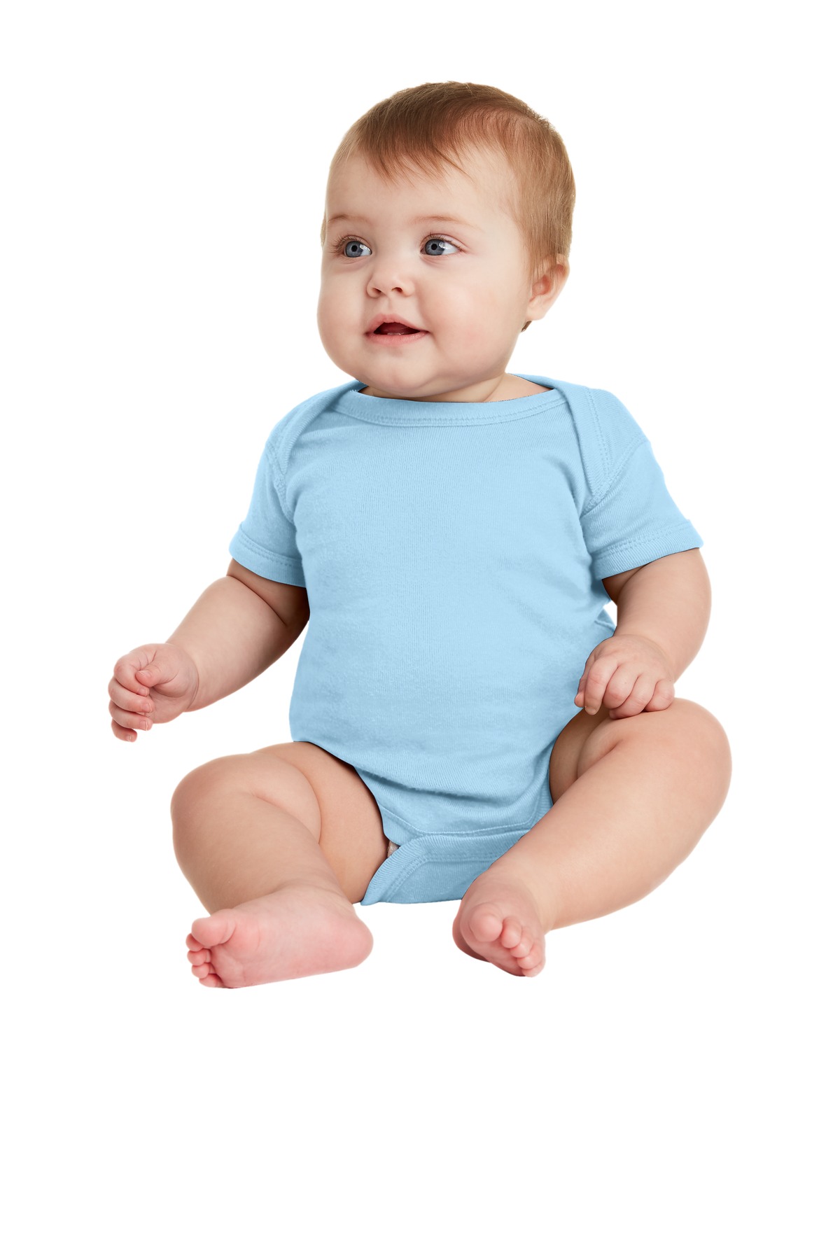 Rabbit Skins Infant Short Sleeve Baby Rib Bodysuit. RS4400 50