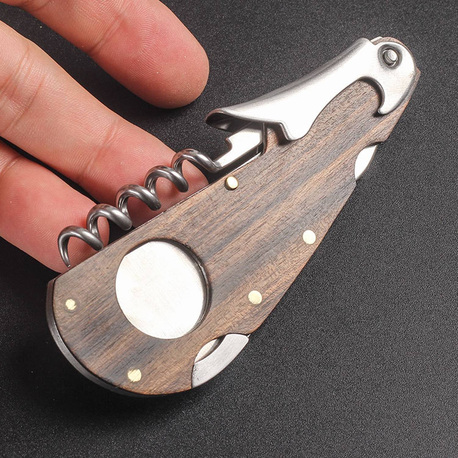 3 in 1 Multi-functional Cigar Cutter w/ Wine Opener 8