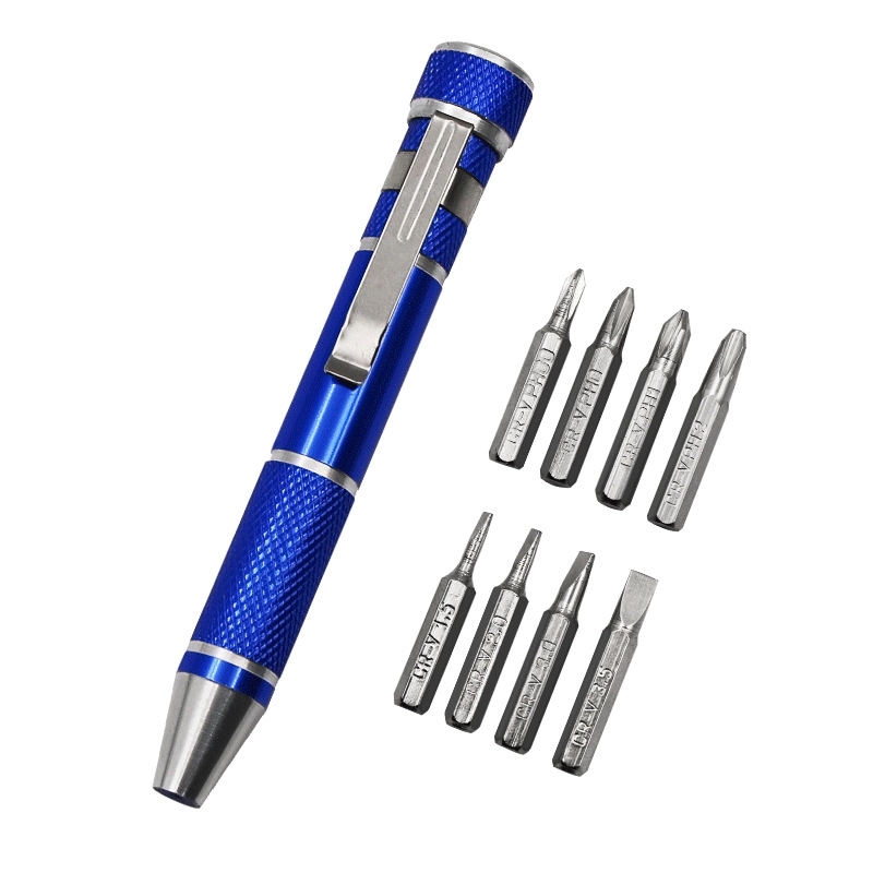 Pocket Pal Aluminum Tool Pen Screwdrivers 6