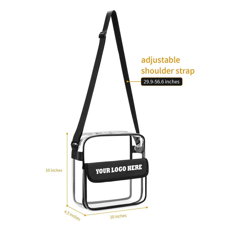 PVC Clear Messenger Bag 2