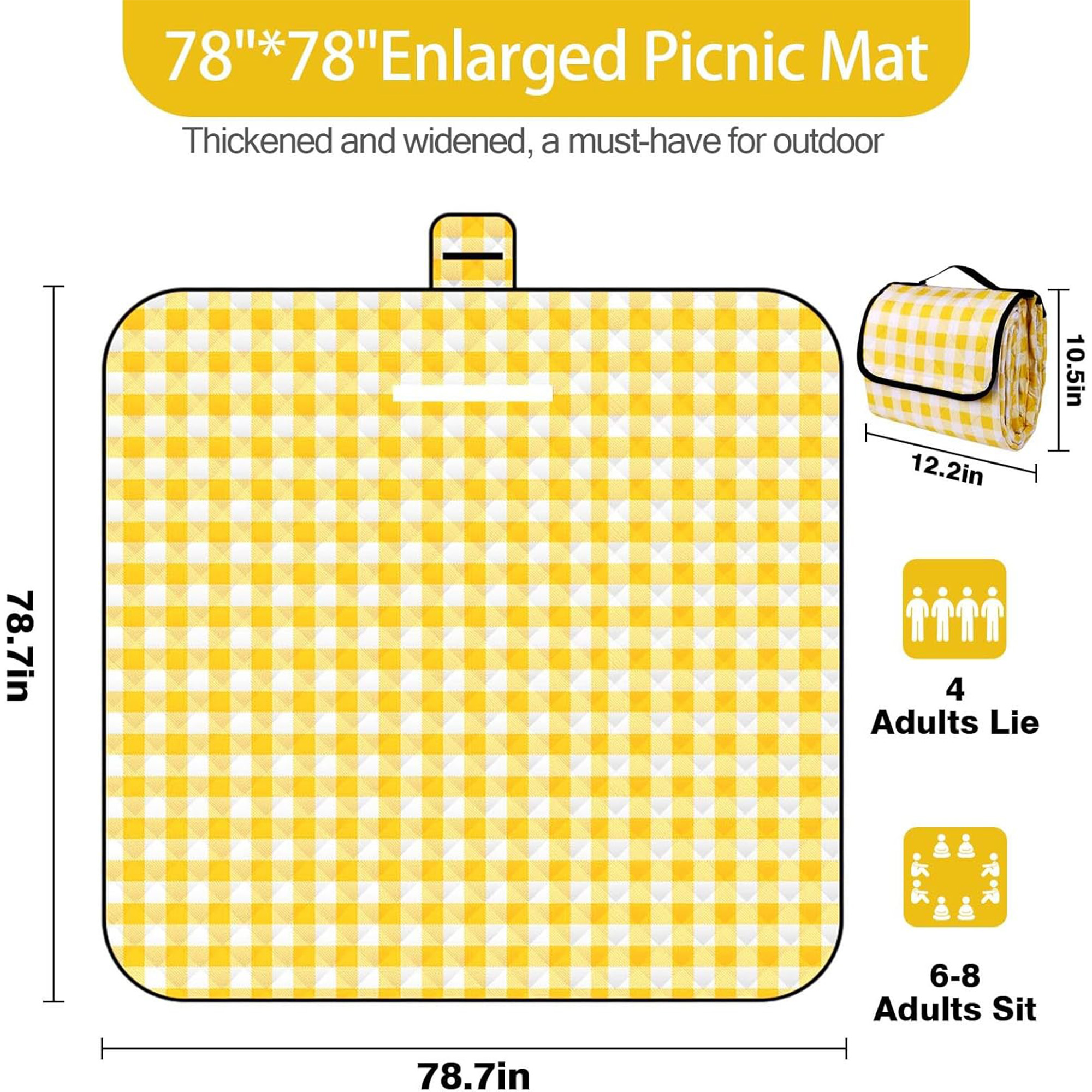 Spacious Waterproof Picnic Mat 2