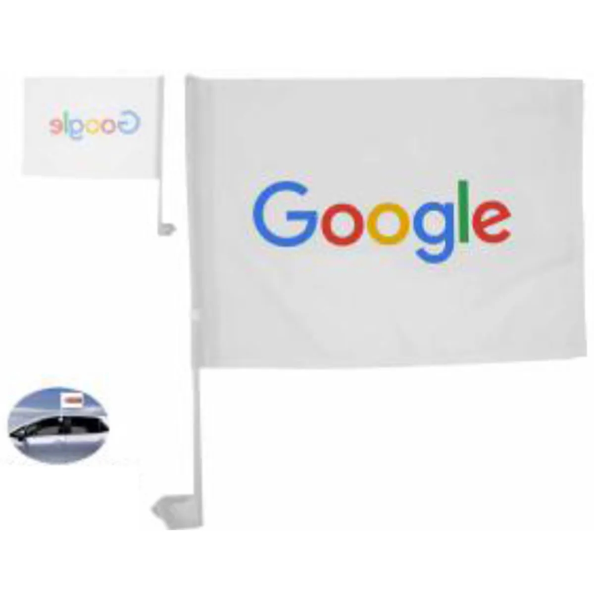 Sublimated Standard Car Flags, 12x15 (17" Standard Pole) 1