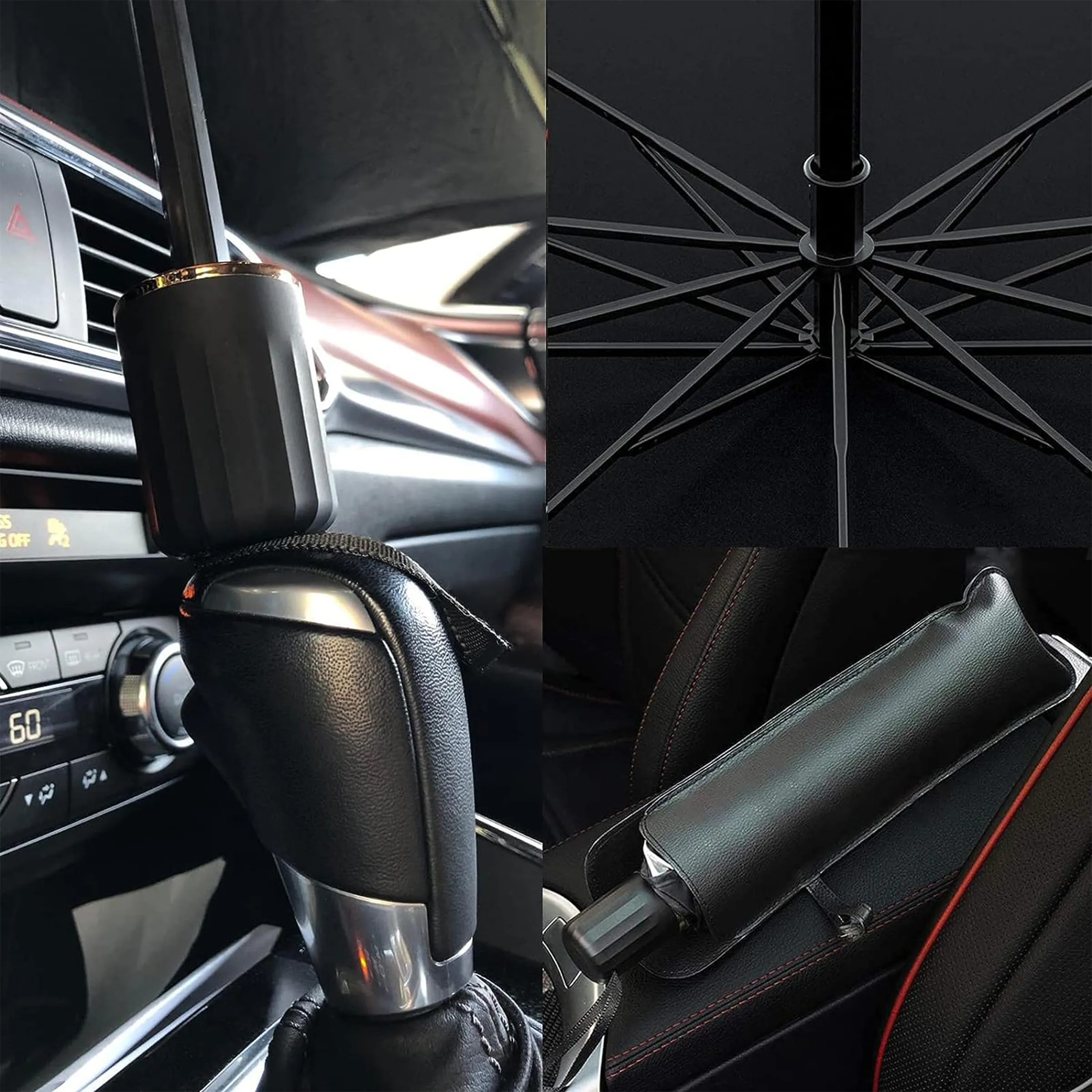Upgraded Foldable Car Windshield Sun Shade 4