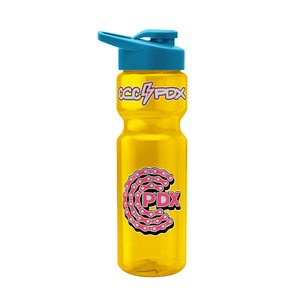 Blazer 28oz Transparent Bike Bottle w/Drink-thru Lid 2587