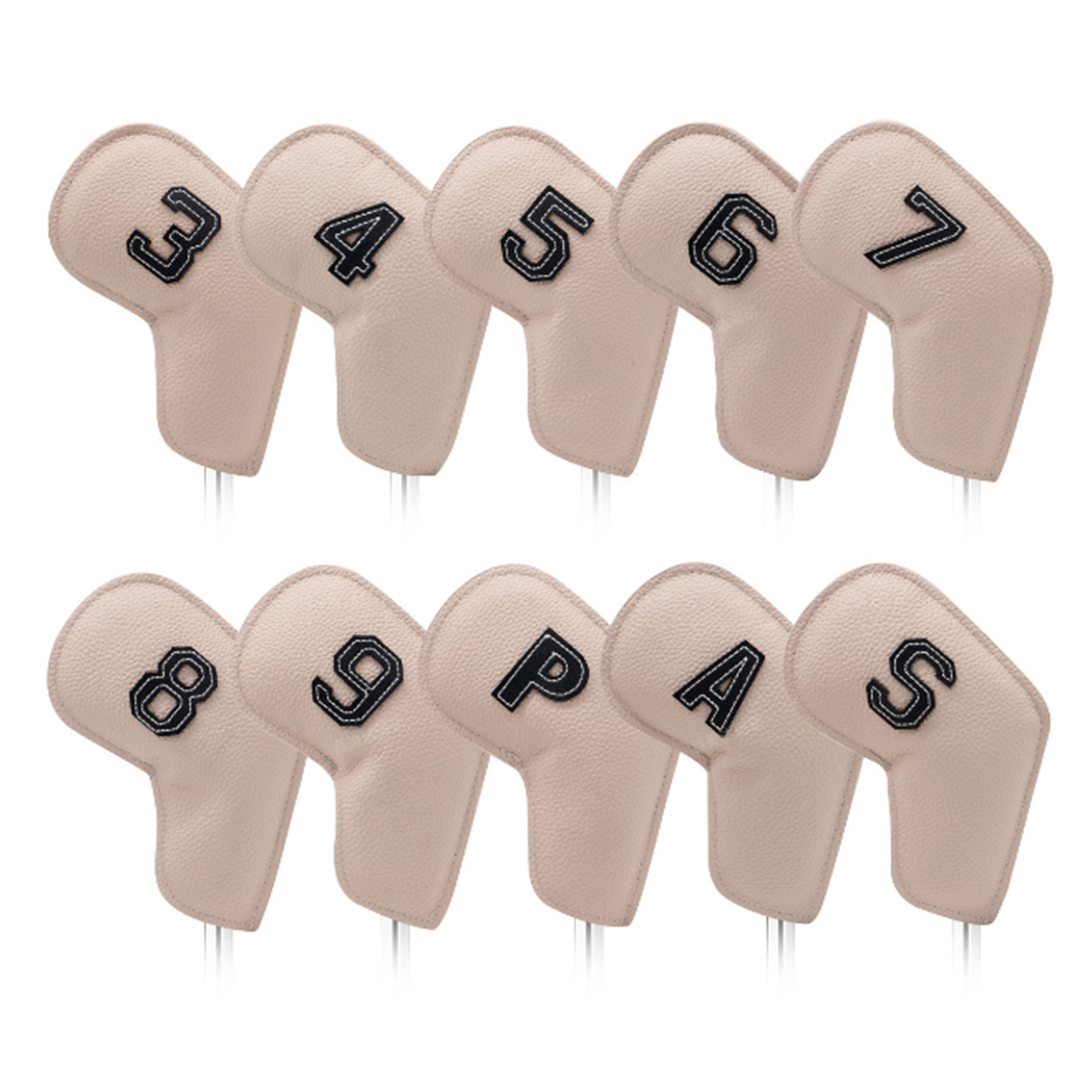 Stylish 10 PCS Leather Golf Club Cover Set 6
