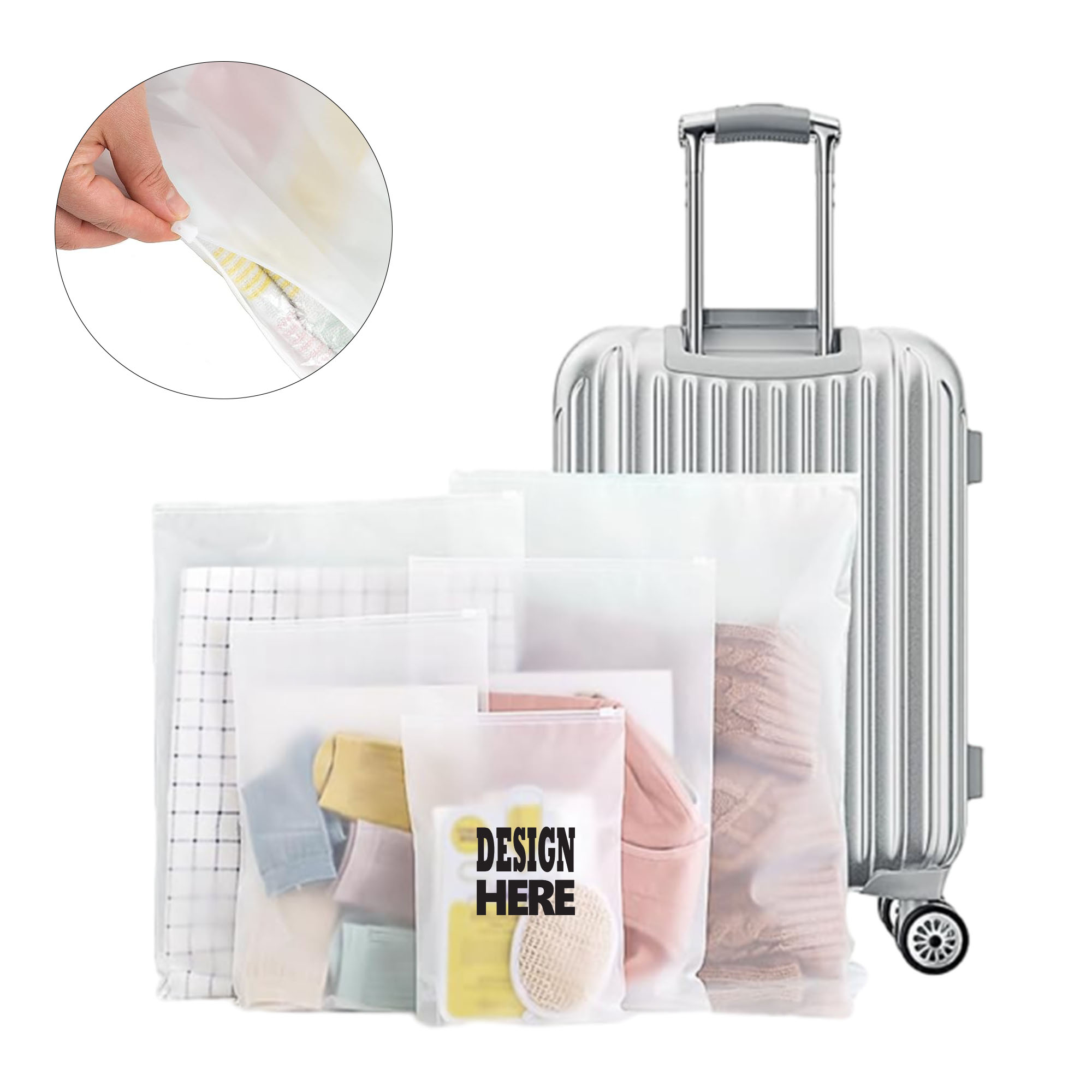 Customizable 5.9" x 9.8" PE Packaging Bag 1