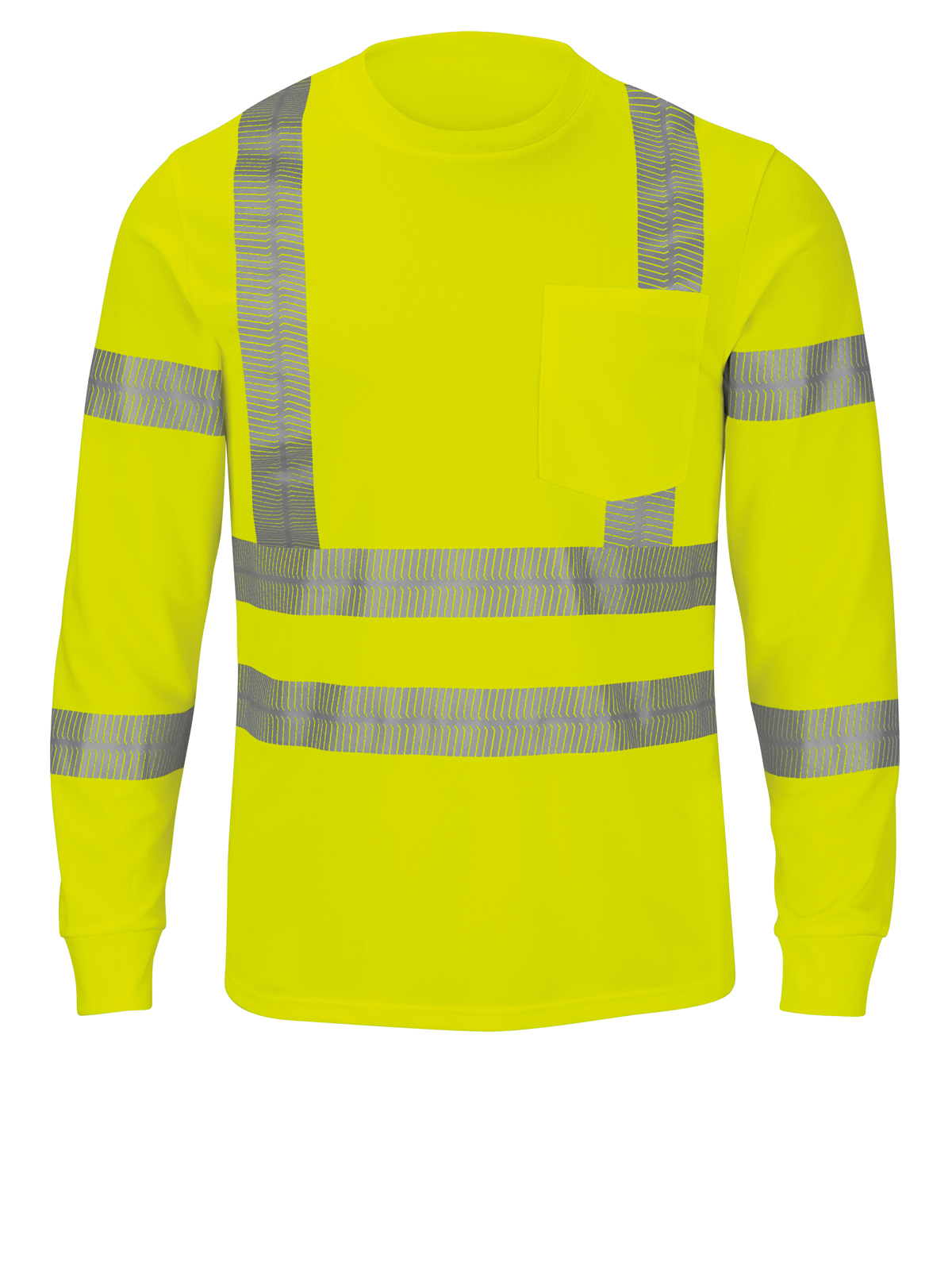 Red Kap Hi-Visibility -  Unisex Long Sleeve Hi-Visibility T-Shirt, Type R Class 3