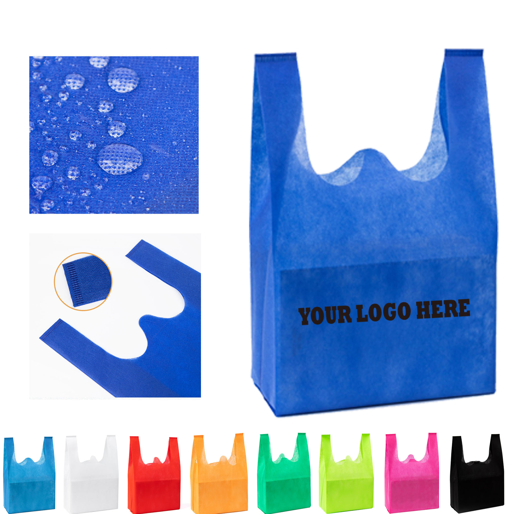 MOQ100 One-Piece Design Non-Woven Tote Bags 2