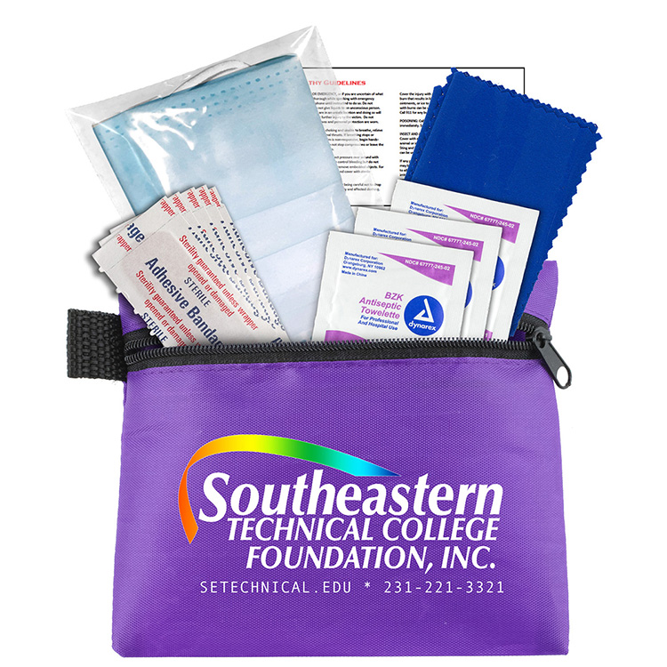 "ORERON" 11 Pcs Antiseptic and Protective First Aid Kit in Zipper Pouch 8
