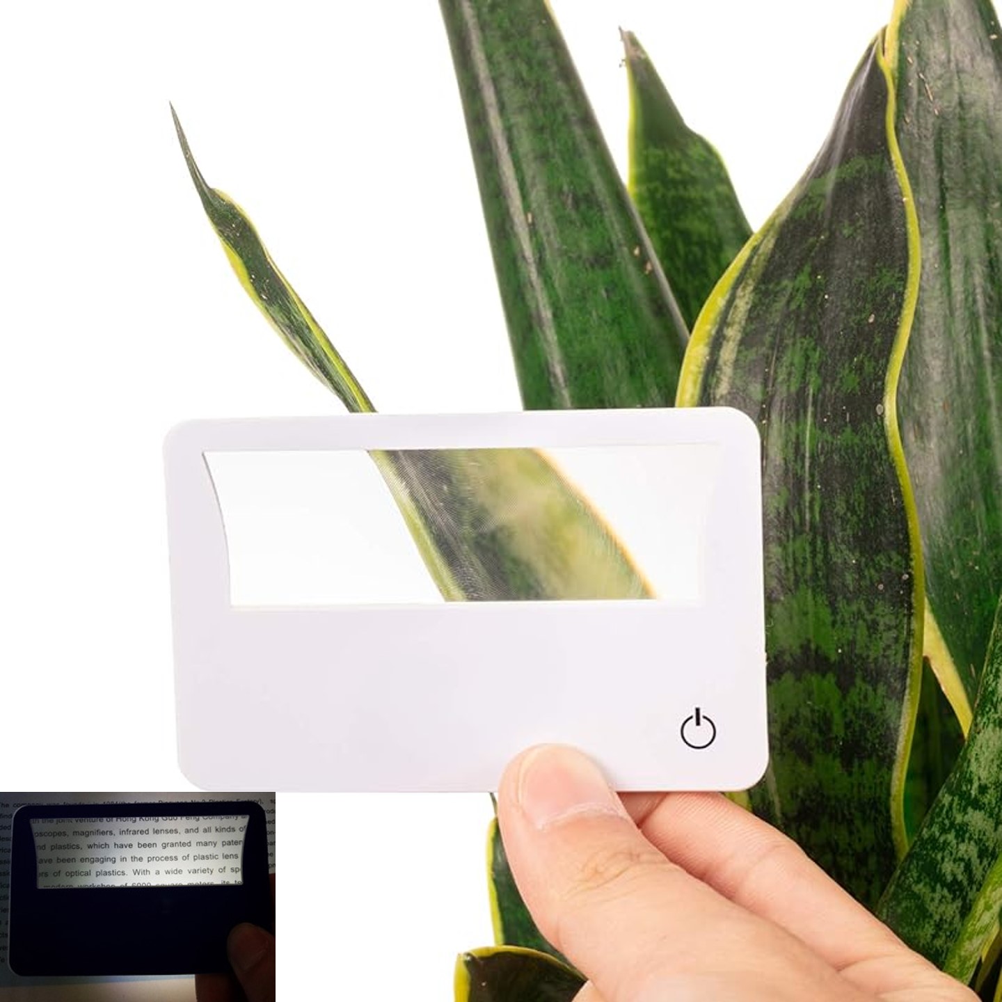 LED Illuminated Magnifier 3X Pocket Card 4