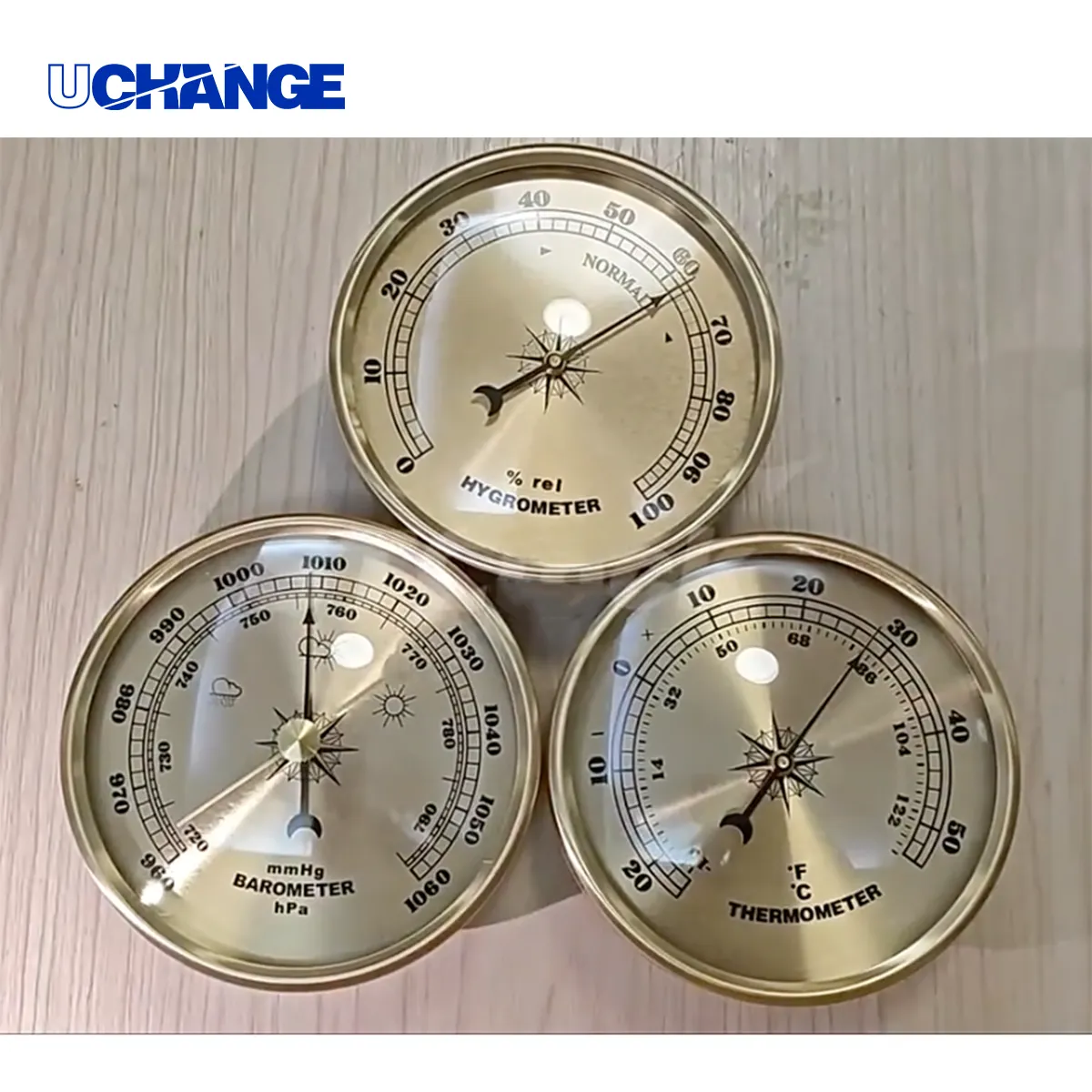 90mm Metal Barometer with Dual Scale 4