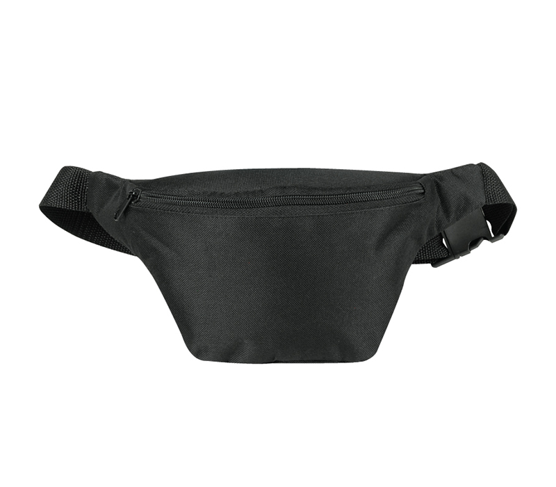 Single Zipper Fanny Pack Polyester Waist Bag 5