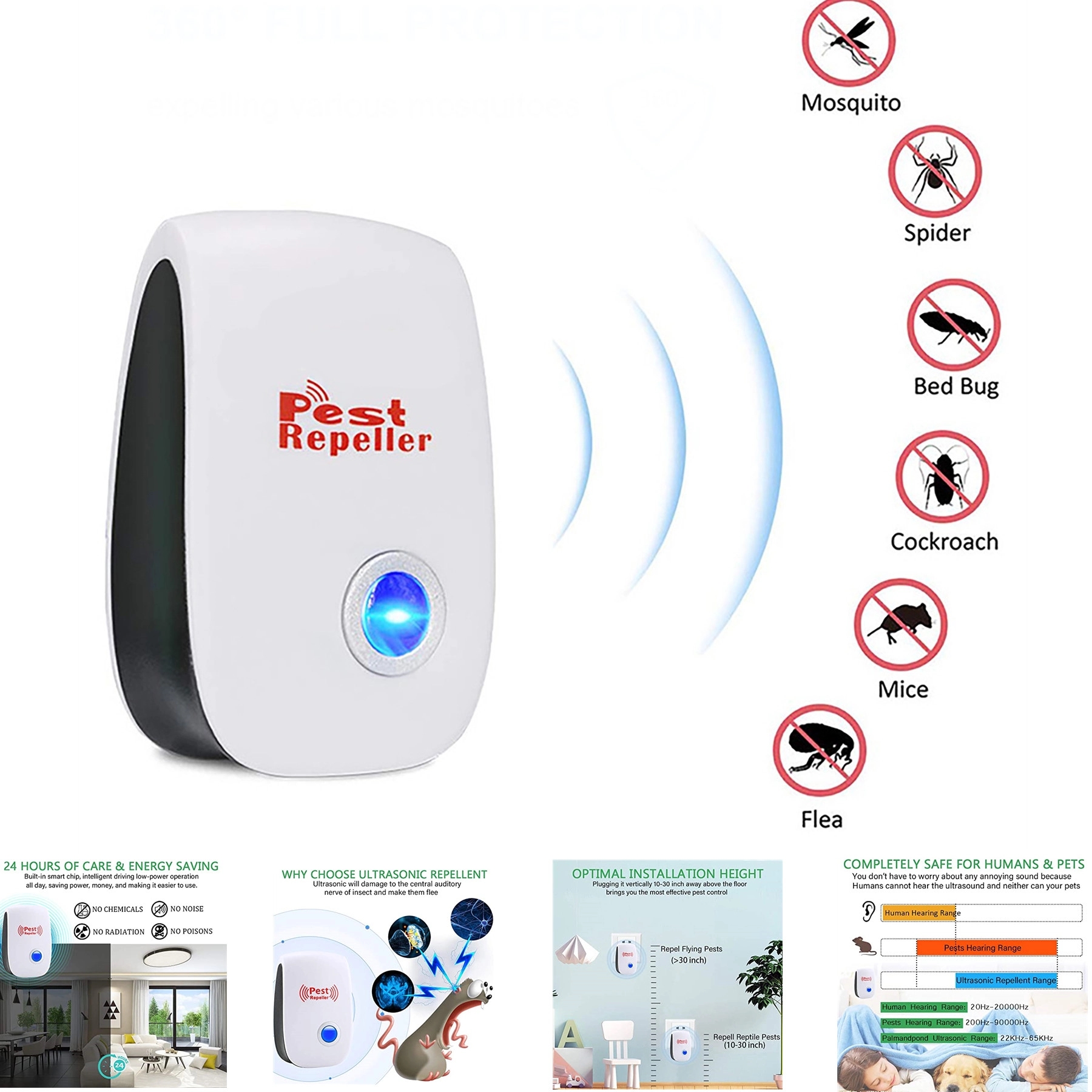 Multi Function Ultrasonic Mosquito Repellent Pest Repeller 1