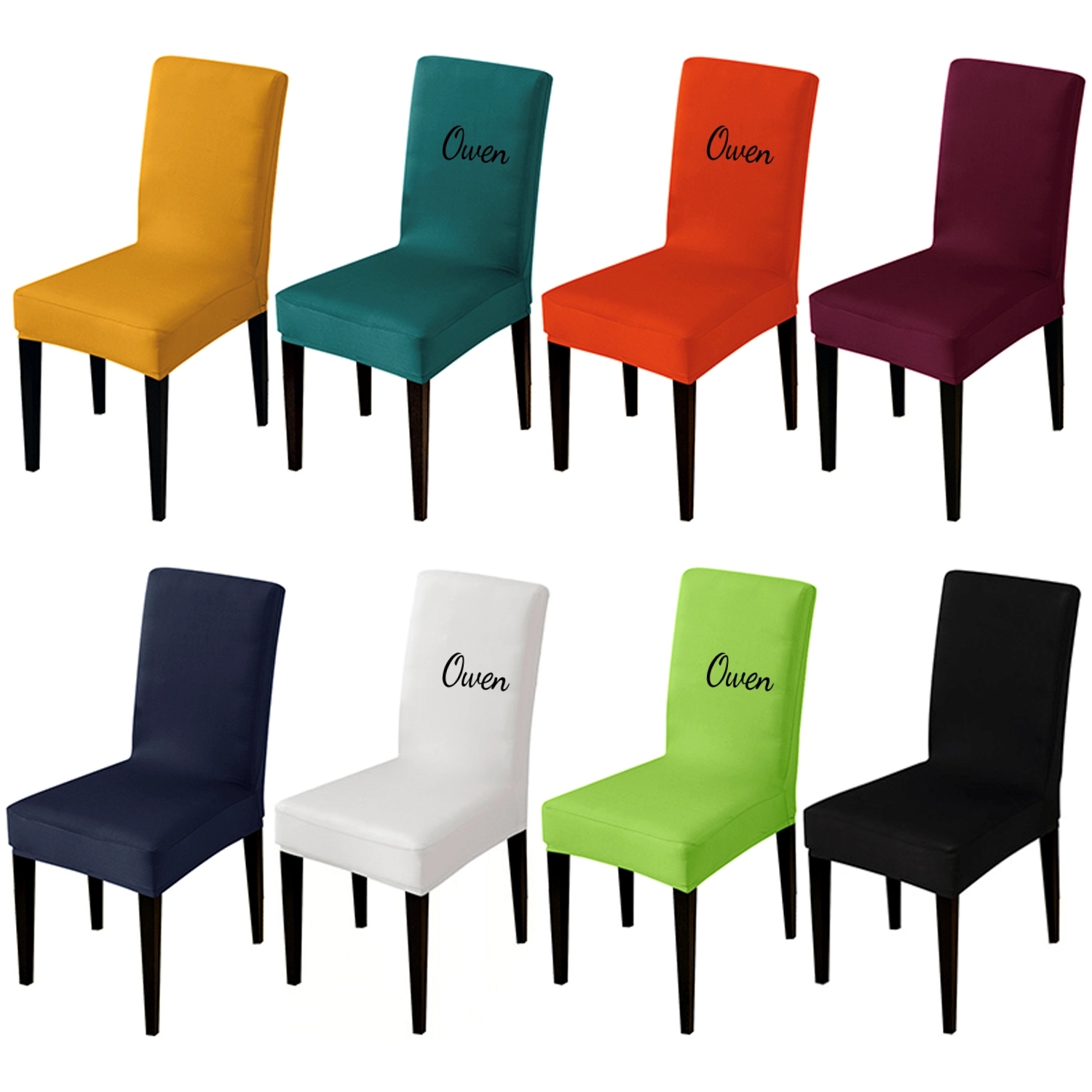 Polyester Chair Covers For Dining Room Party 3