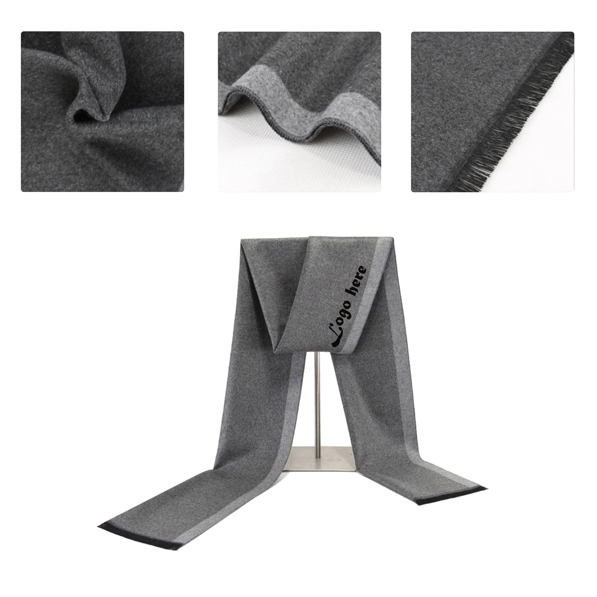 MOQ50 Winter Warm Scarf With Custom Logo 2