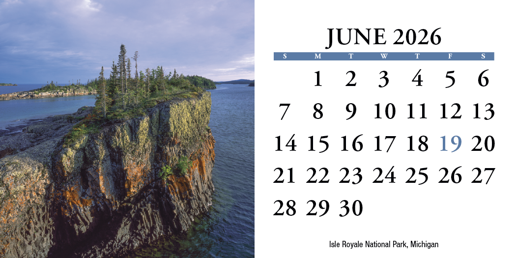 HotLine® Products Scenic America® Desk Tent Calendar 12