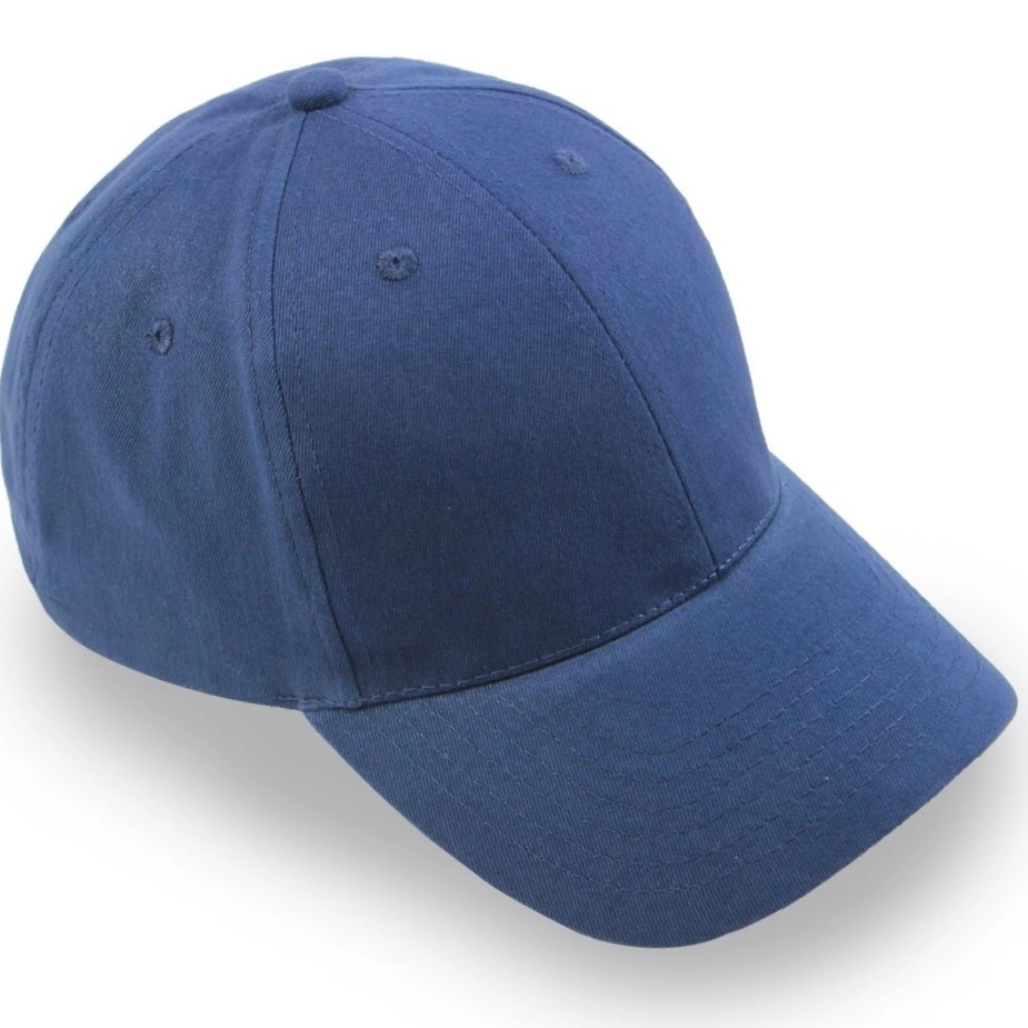 6 Panel Structured Classic Baseball Cap Cotton Twill