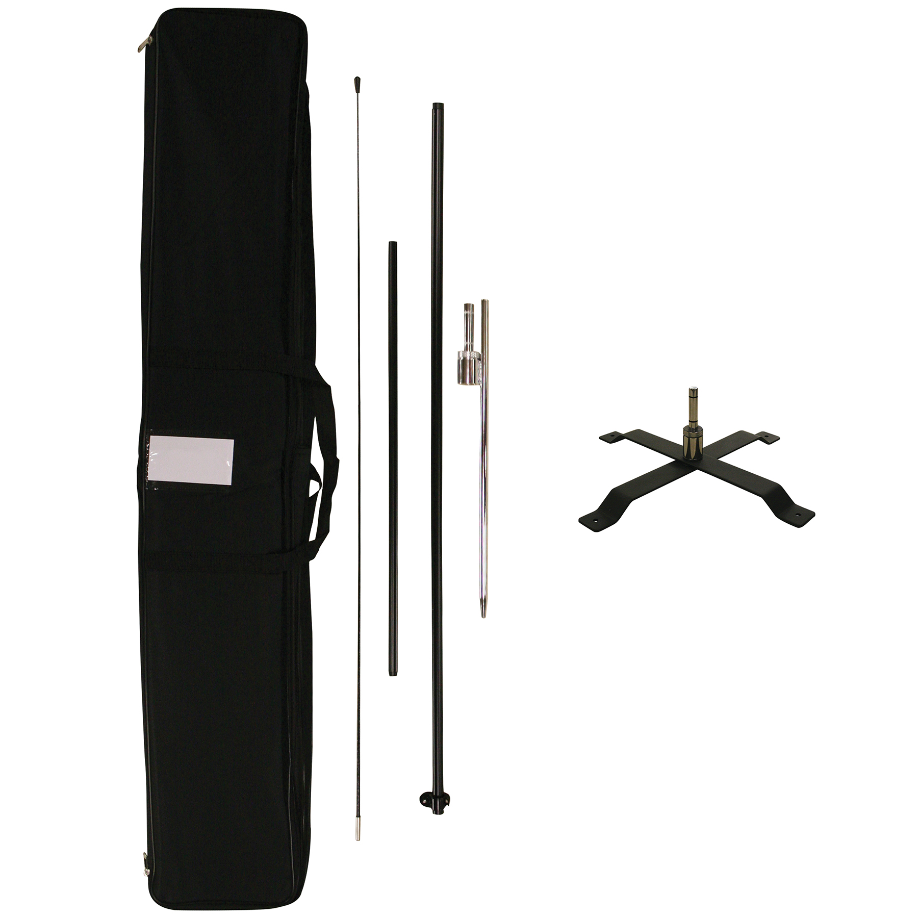 10' Portable Single Reverse Teardrop Kit with Cross Base 21