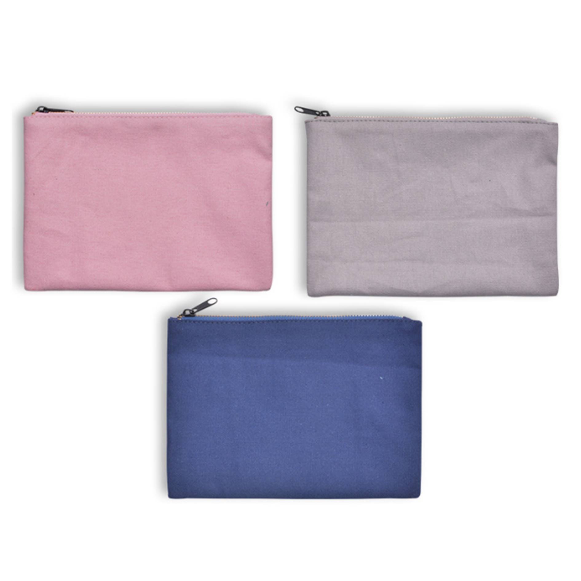 Zippered Canvas Makeup Pouch 2
