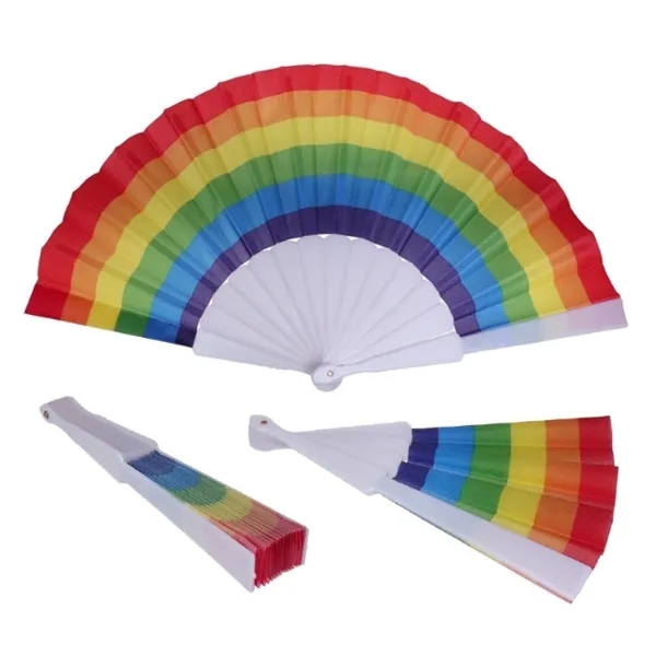 9" Rainbow Folding Fan 5