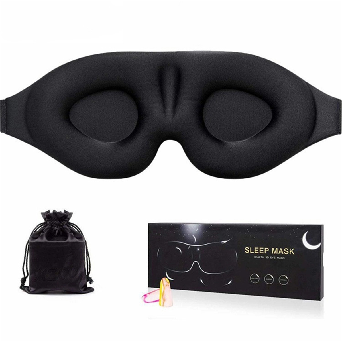 3D Contoured Cup Sleep Eye Mask 3