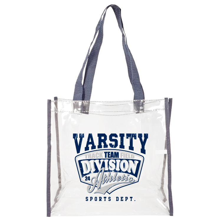 Coronado Clear Open Top Tote, custom tote bag with logo imprint 3