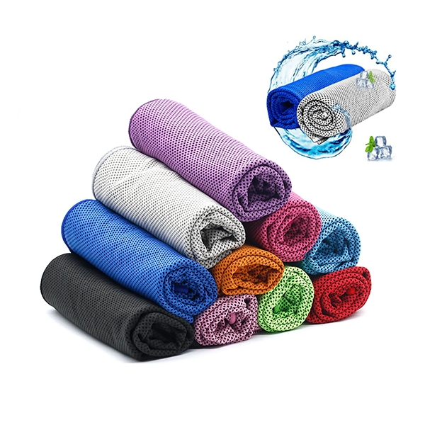 Microfiber Mesh Ice Cooling Towel 31.5" x 11.9" 1