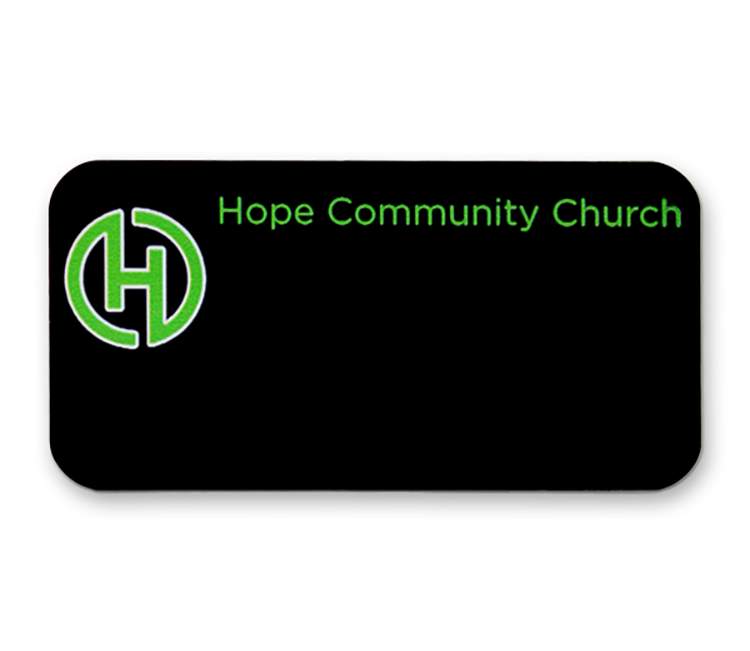 1.5" x 3" Chalkboard Name Badge 5