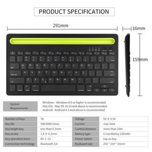 Compact Wireless Keyboard with Touchpad 4