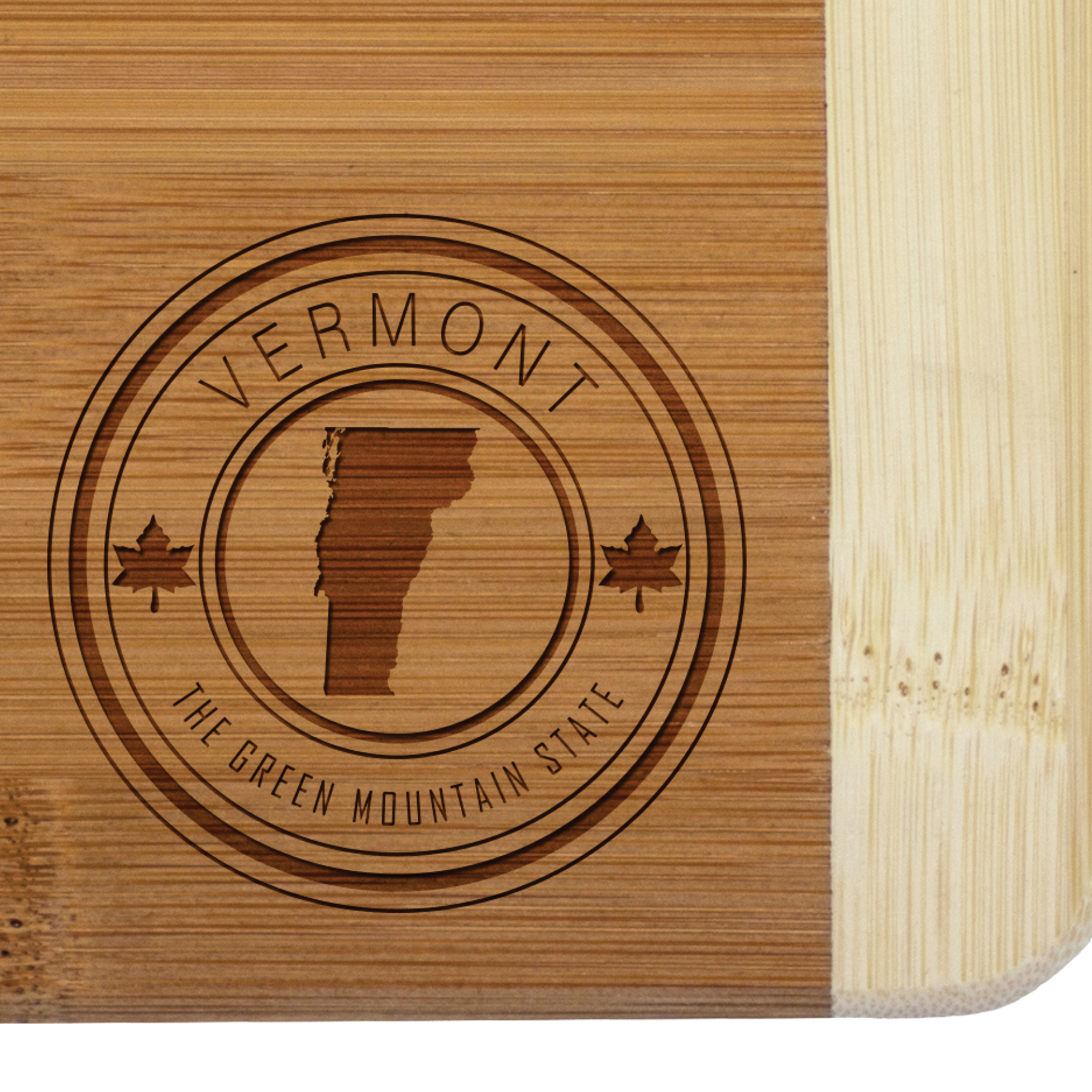 Vermont State Stamp 2-Tone Bar Board 2