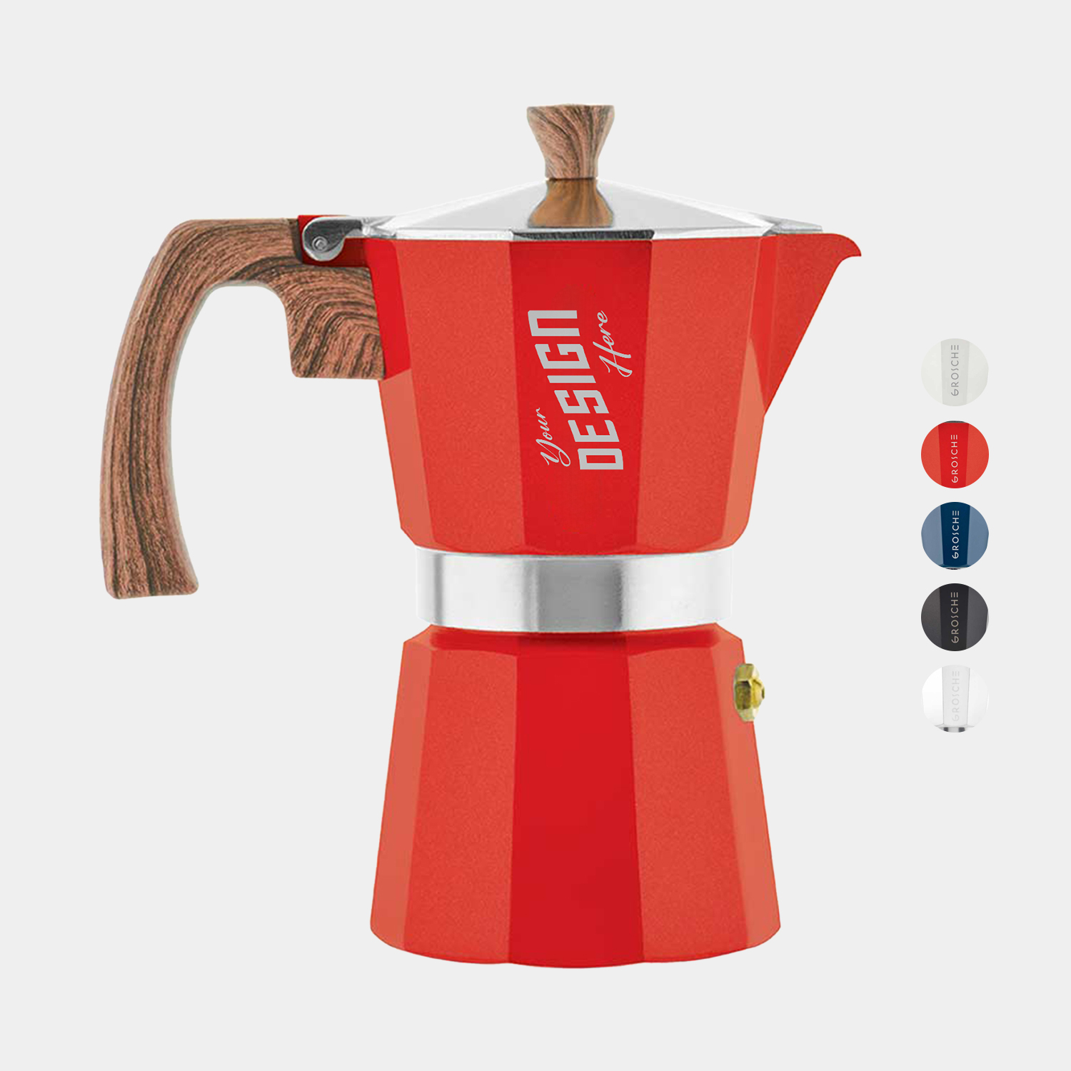 GROSCHE® MILANO 9 Cup Stovetop Moka Pot Espresso Coffee Maker 5