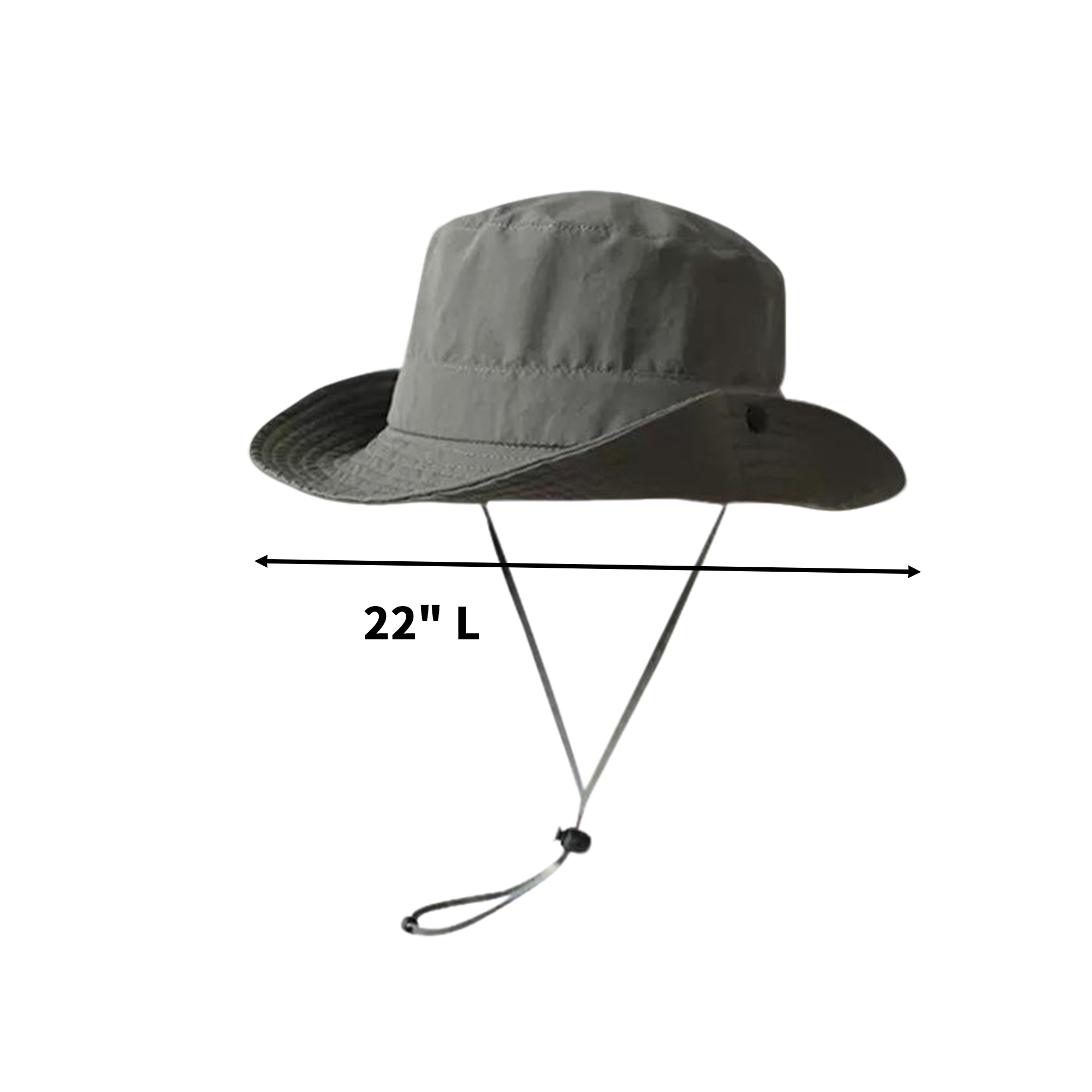 Waterproof Wide Brim Bucket Hat Adjustable Strap 6