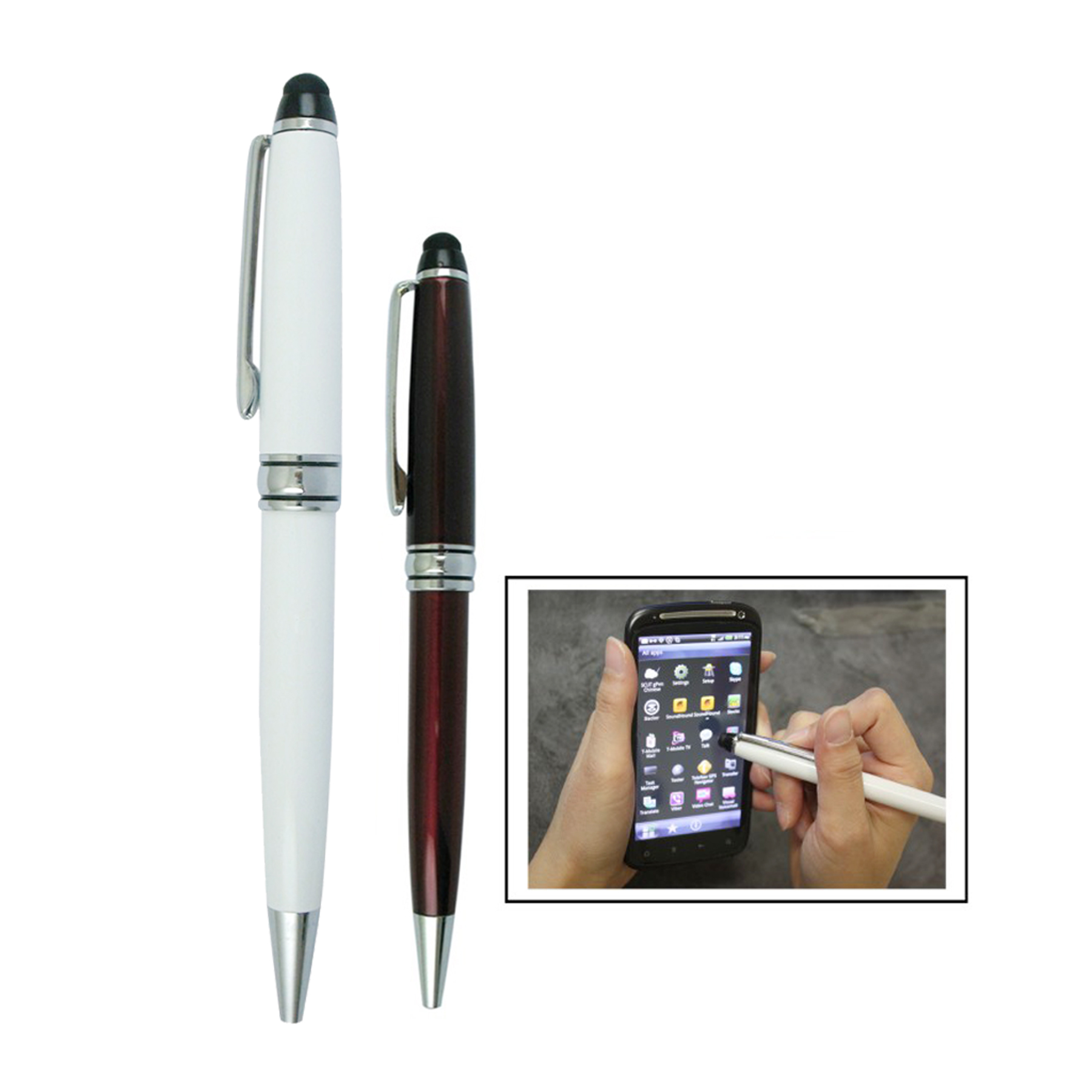 Touch Screen Stylus With Ballpoint Pen For Iphone, Ipad, Ipod Touch-close out 2
