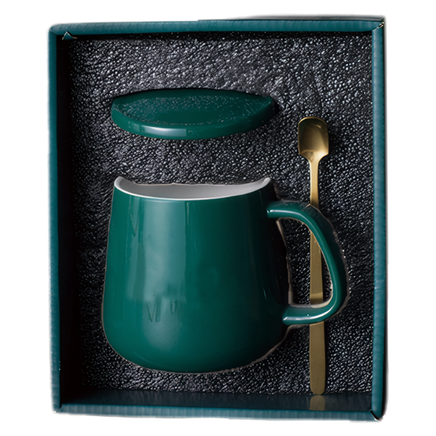 13oz Ceramic Cup Spoon Gift Box Set 10