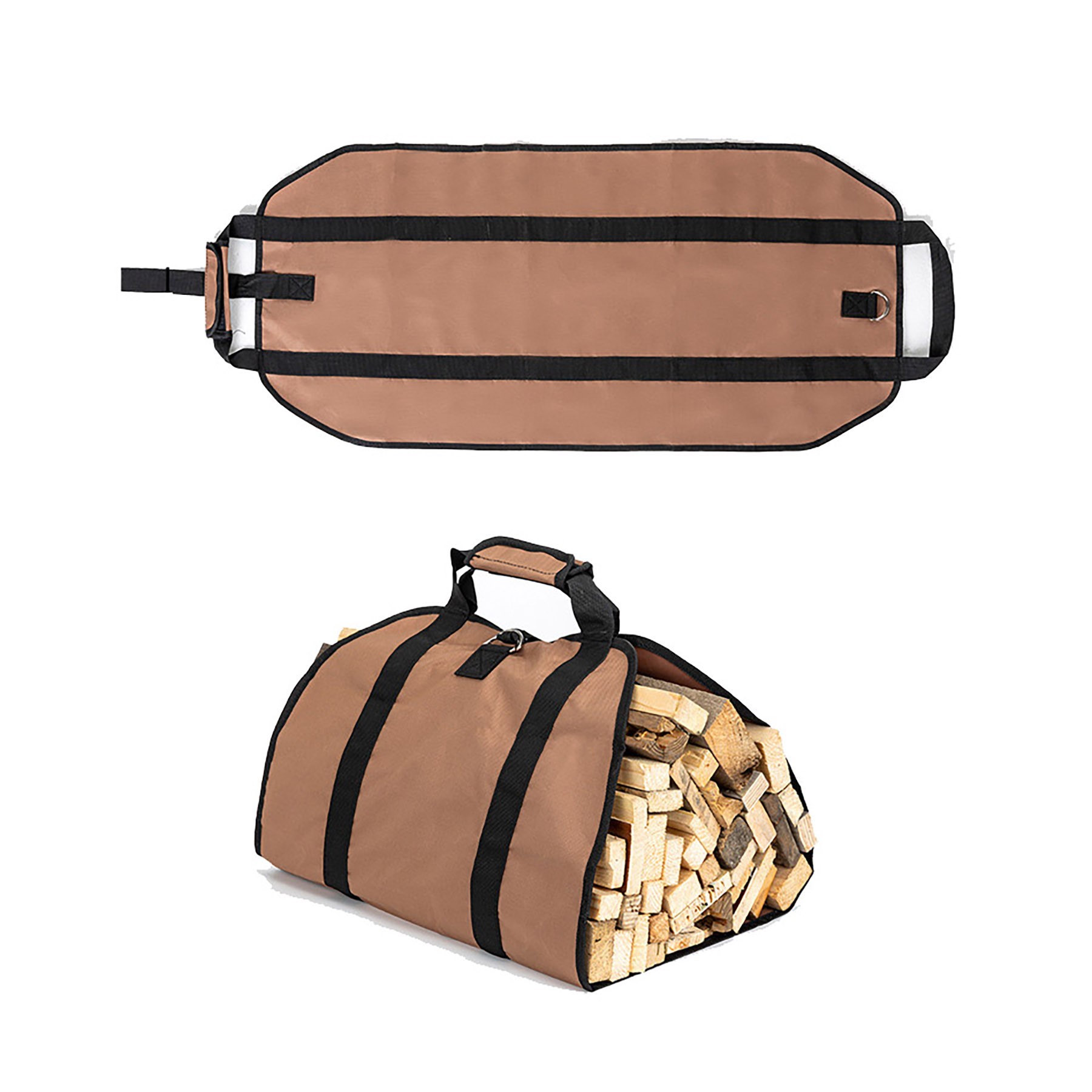 Canvas Firewood Organizer Bag 4