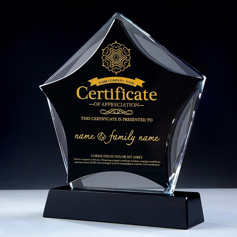 Star shape Crystal Awards 6